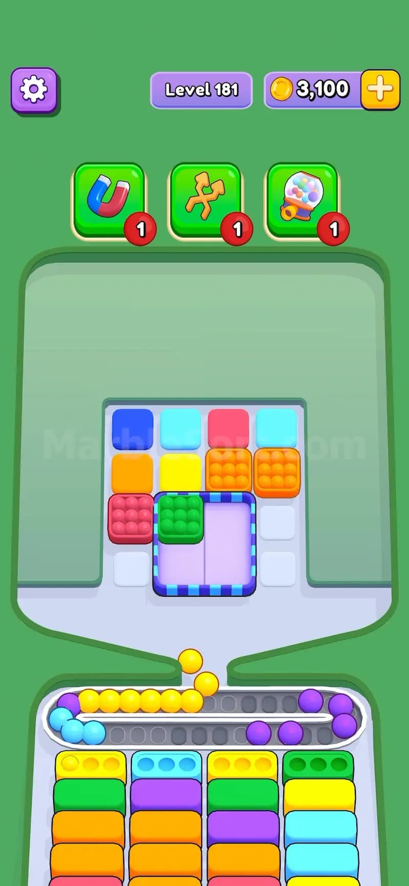 Elevator in Marble Sort