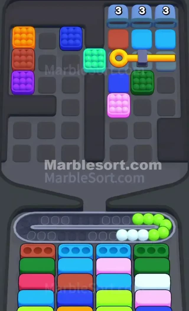 Marble Sort Level 610 Solution 1