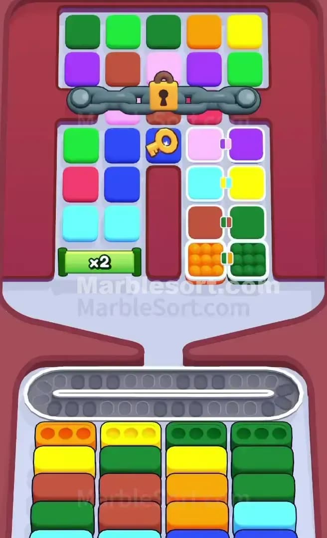 Marble Sort Level 228 Screenshot