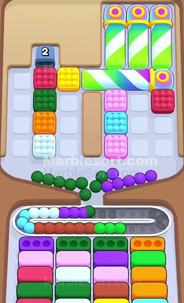 Marble Sort Level 353 Solution 1