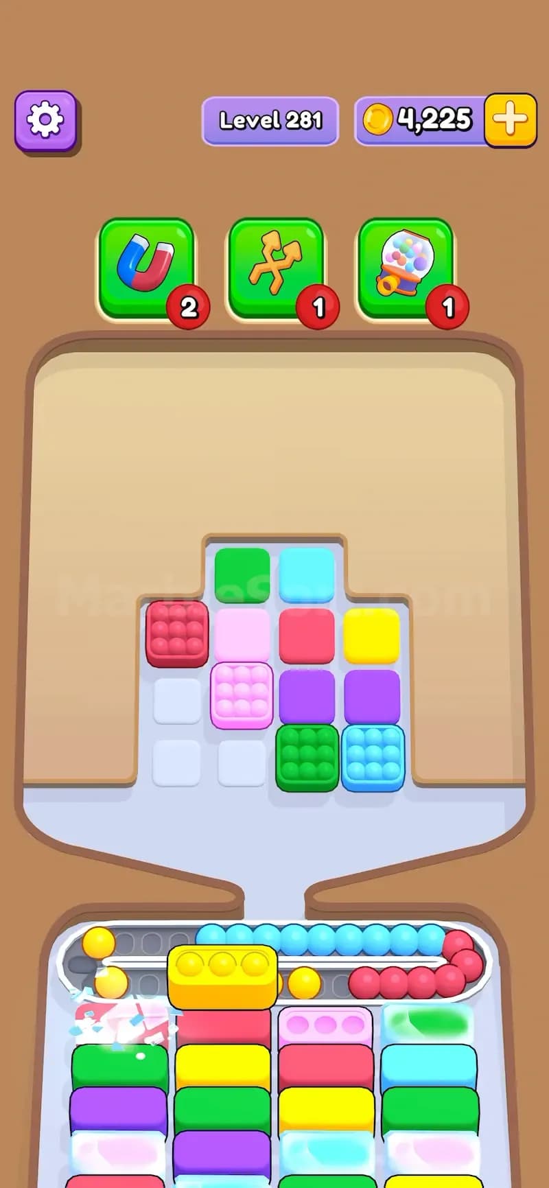 Ice Trays in Marble Sort