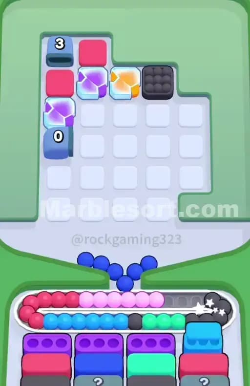 Marble Sort Level 256 Solution 2