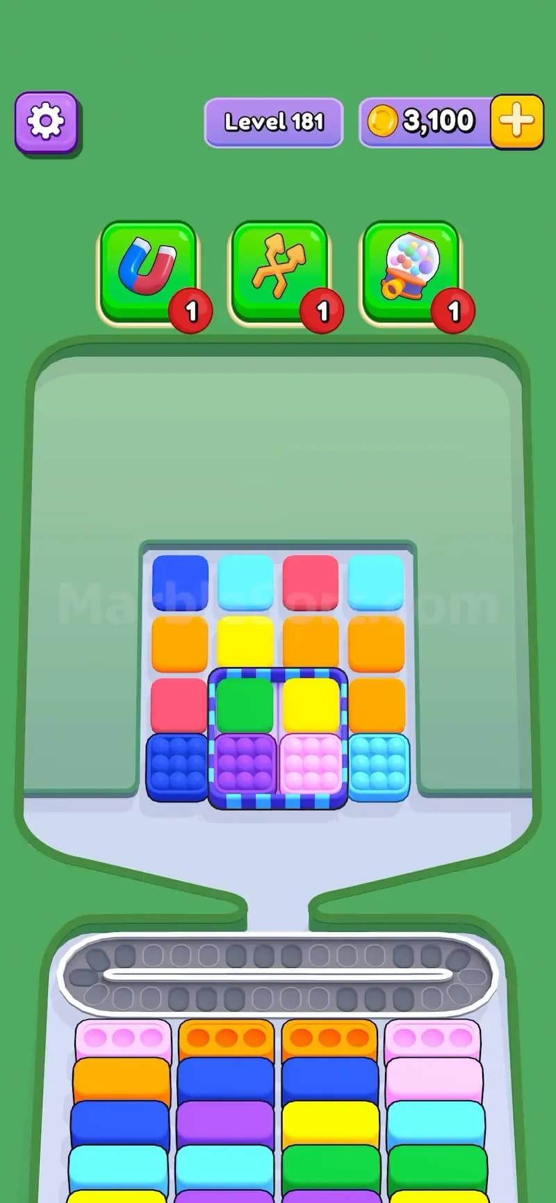 Elevator in Marble Sort