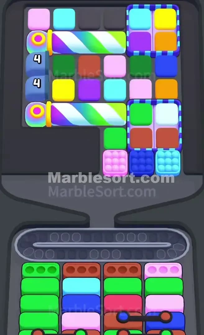Marble Sort Level 490 Screenshot