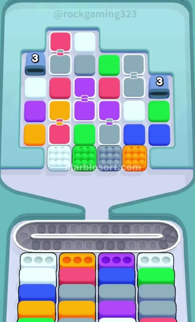 Marble Sort Level 44 Gameplay