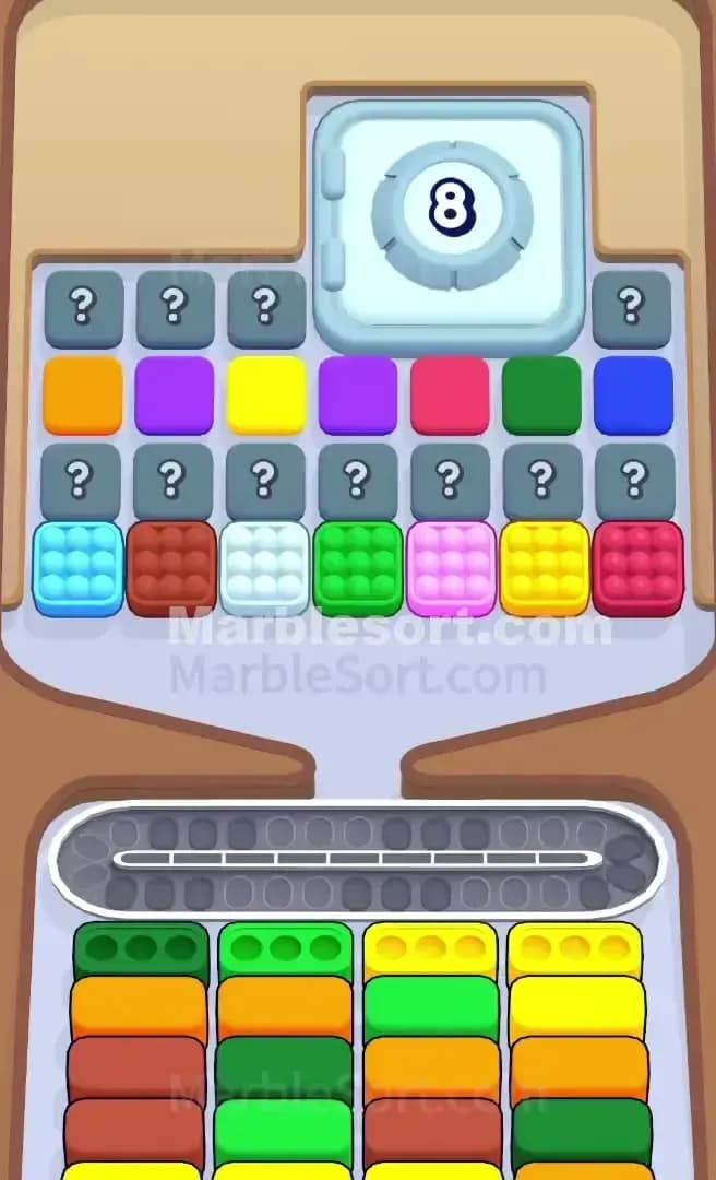 Marble Sort Level 738 Screenshot