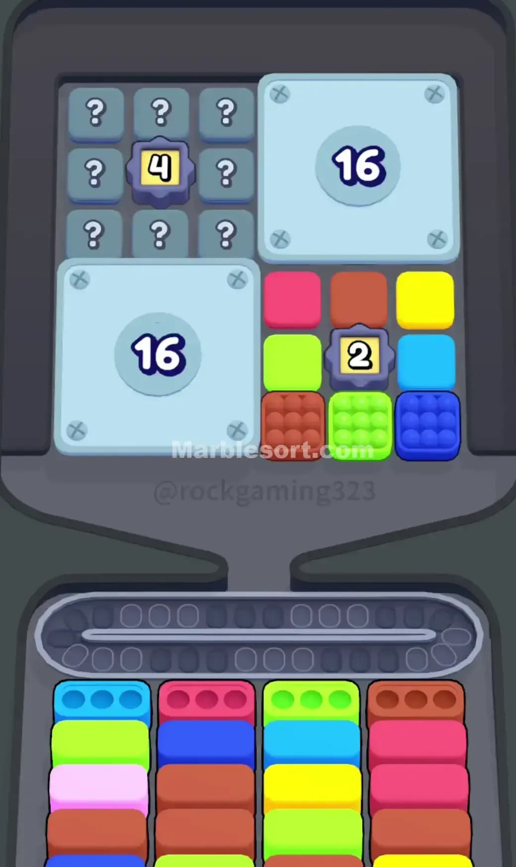 Marble Sort Level 374 Screenshot