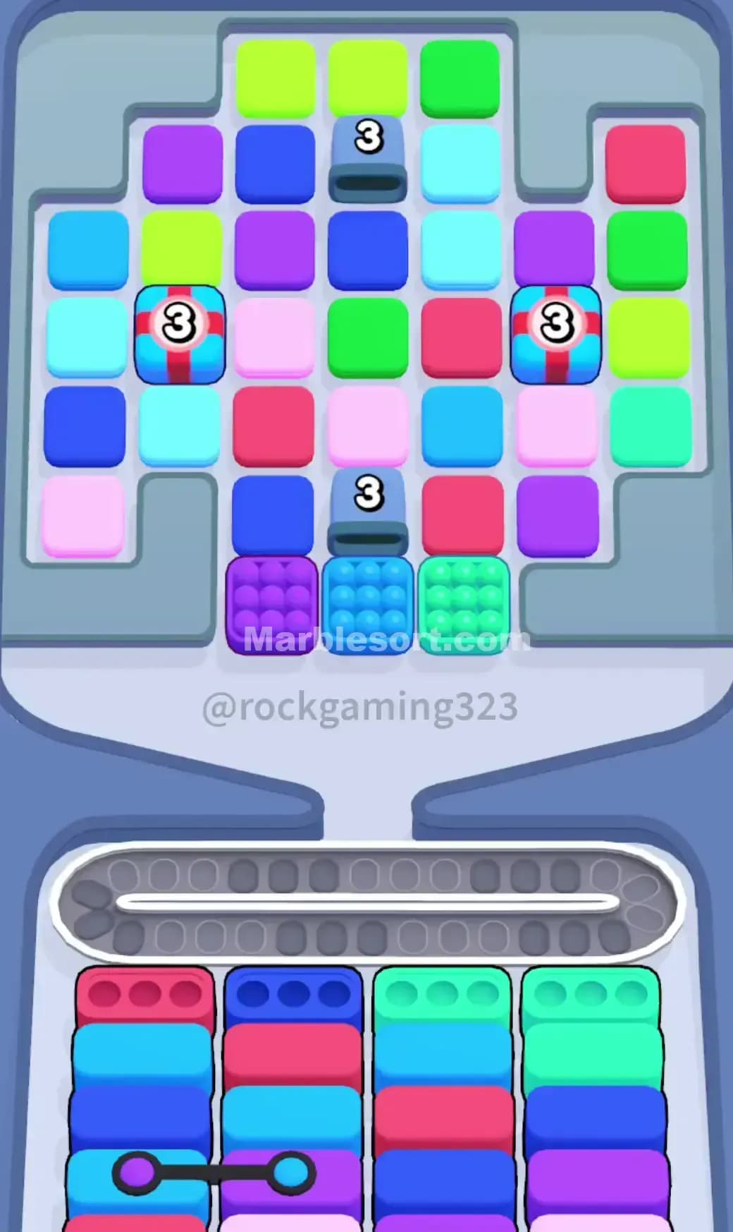 Marble Sort Level 393 Screenshot