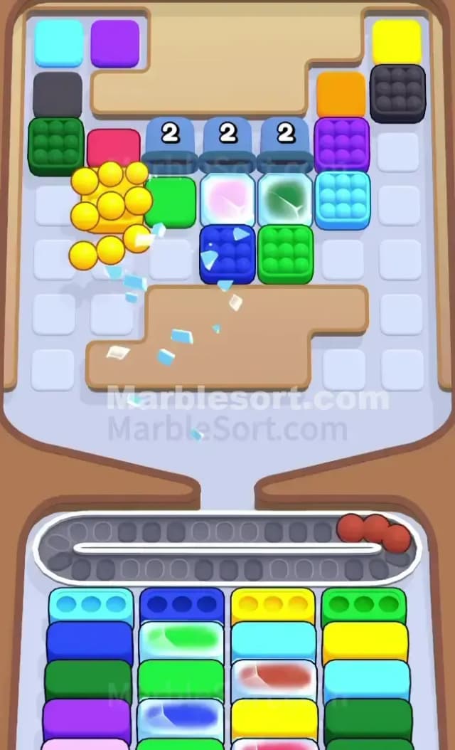 Marble Sort Level 516 Solution 1