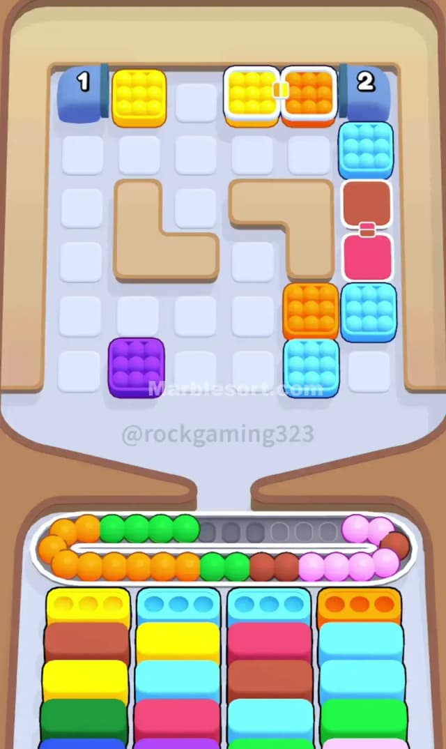 Marble Sort Level 208 Solution 2