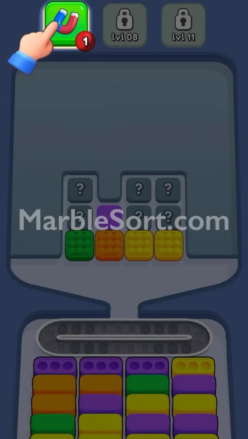 Magnet Booster in Marble Sort