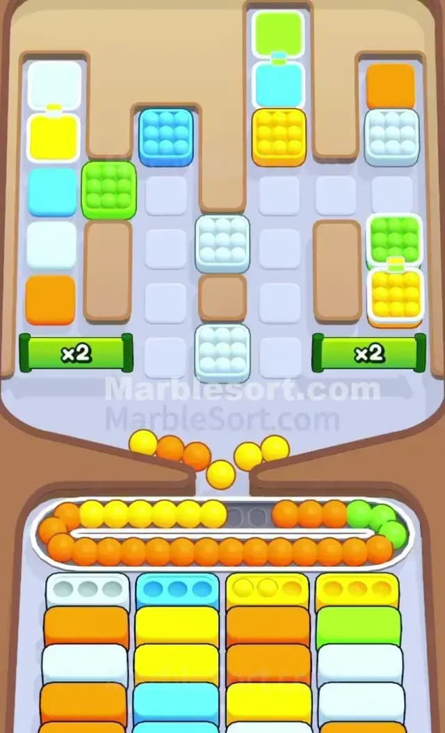 Marble Sort Level 671 Solution 1