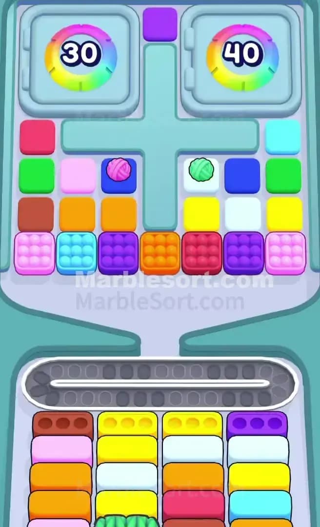 Marble Sort Level 658 Screenshot