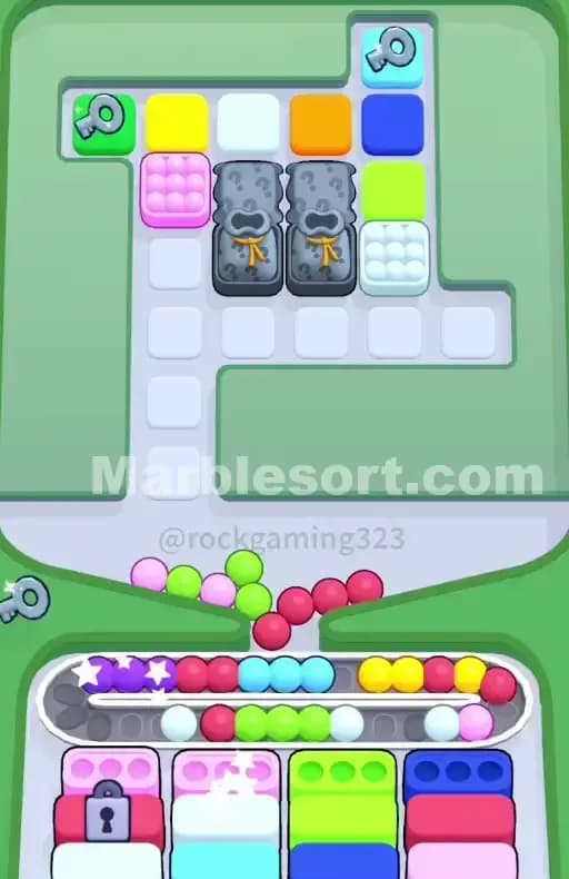 Marble Sort Level 341 Solution 1