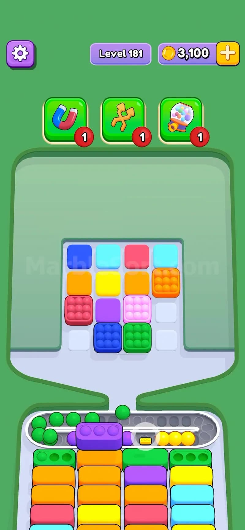 Elevator in Marble Sort