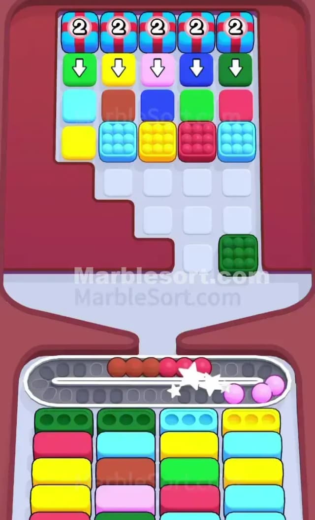 Marble Sort Level 375 Solution 1