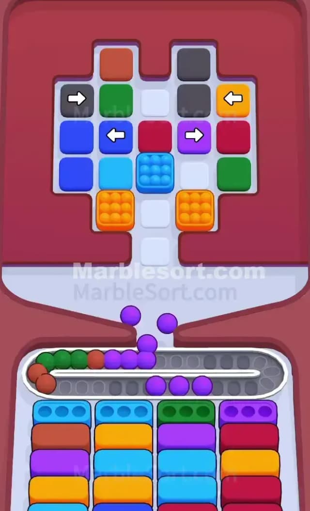Marble Sort Level 612 Solution 1