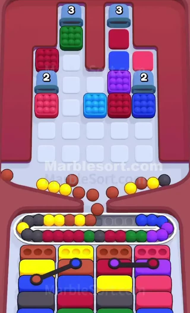 Marble Sort Level 613 Solution 1