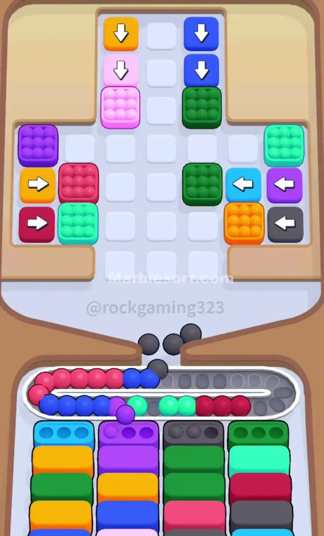 Marble Sort Level 129 Solution 1