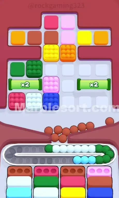 Marble Sort Level 72 Solution 1