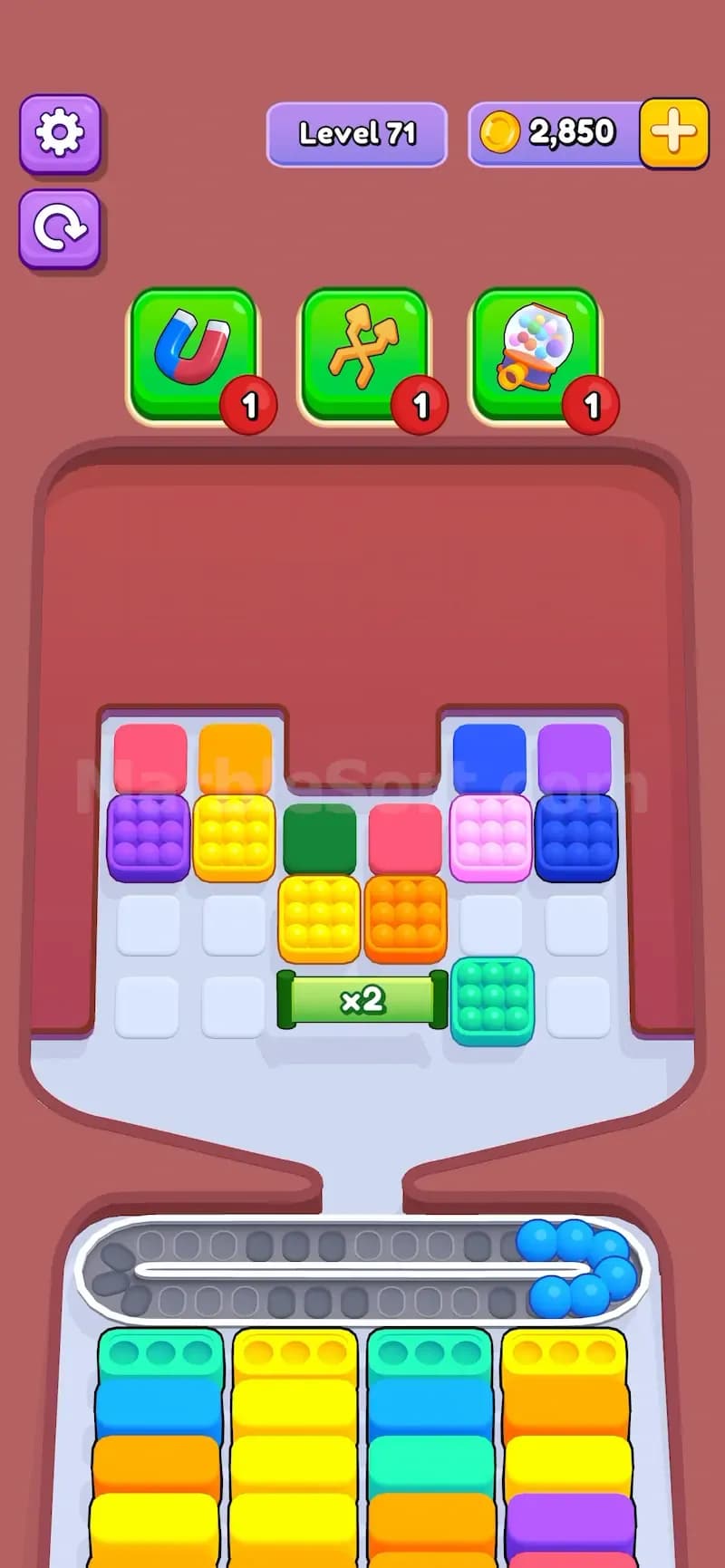 Multiplier Gates in Marble Sort