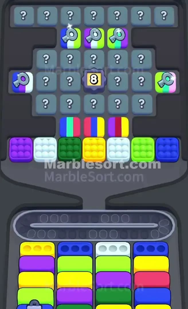Marble Sort Level 657 Screenshot