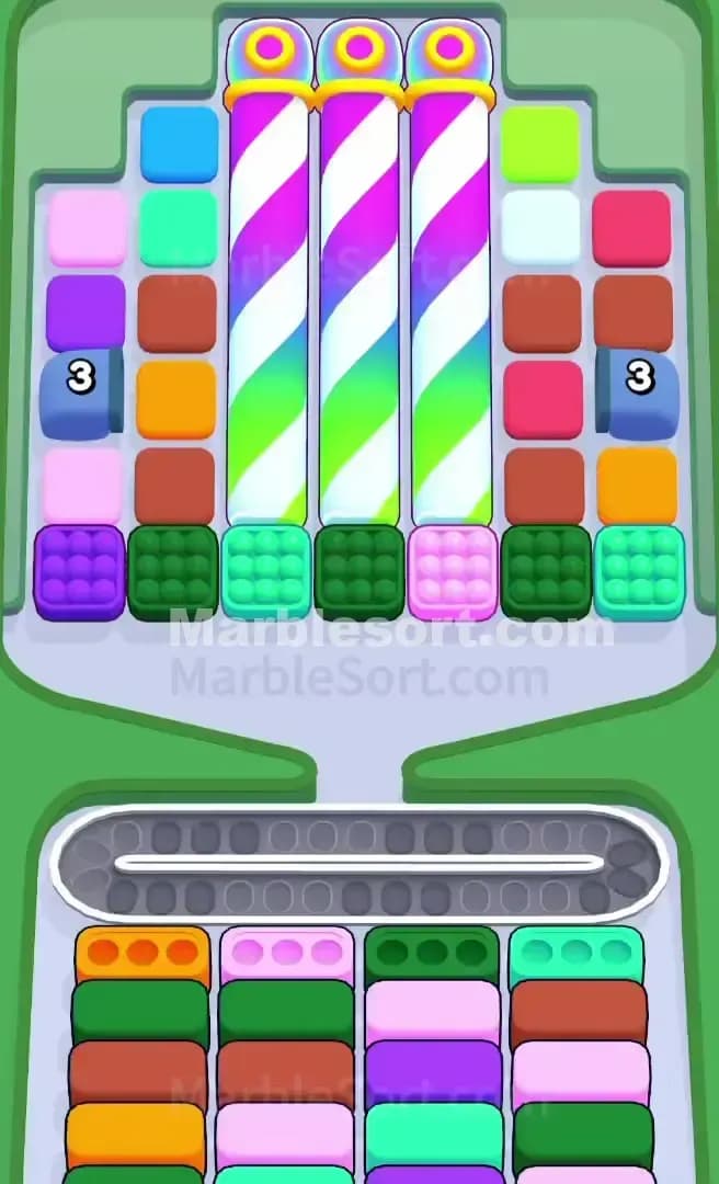 Marble Sort Level 493 Screenshot