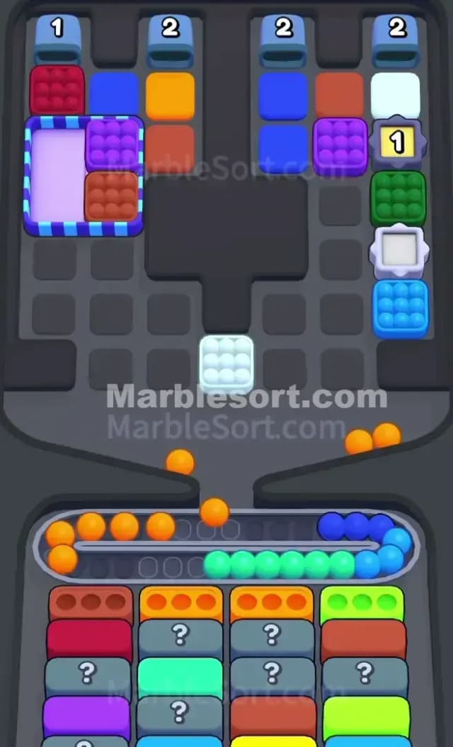Marble Sort Level 280 Solution 1