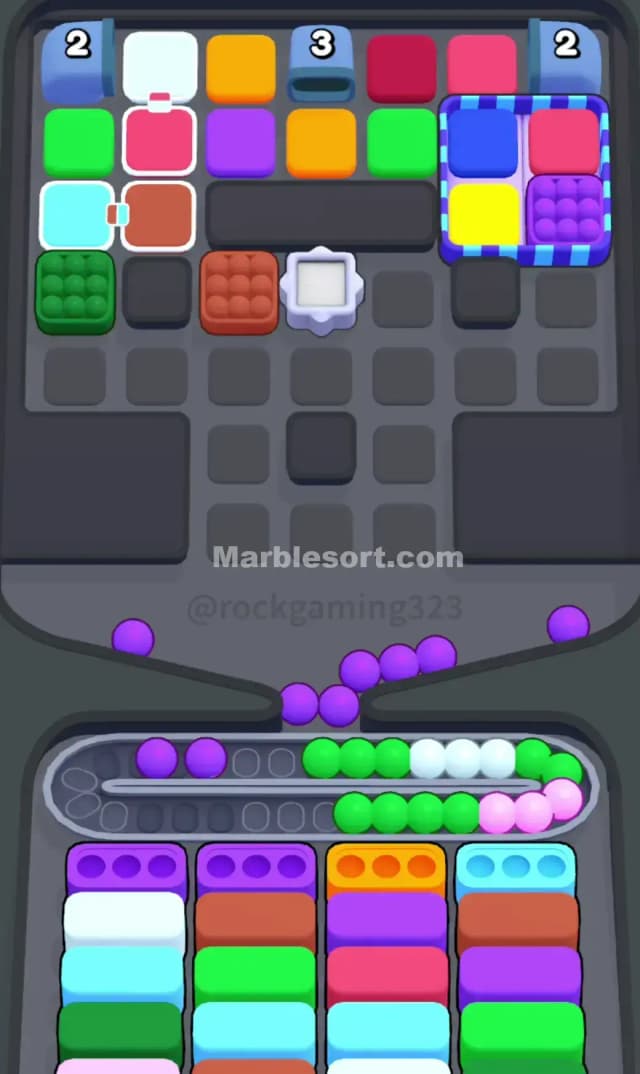 Marble Sort Level 254 Solution 1