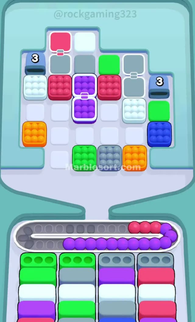 Marble Sort Level 44 Solution 1