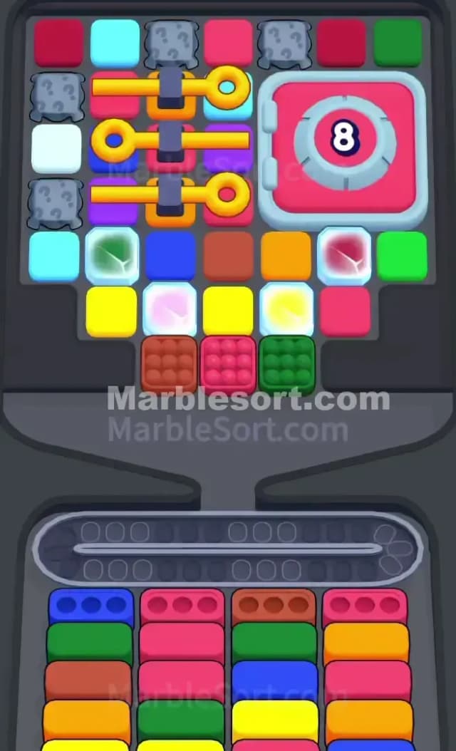 Marble Sort Level 444 Gameplay