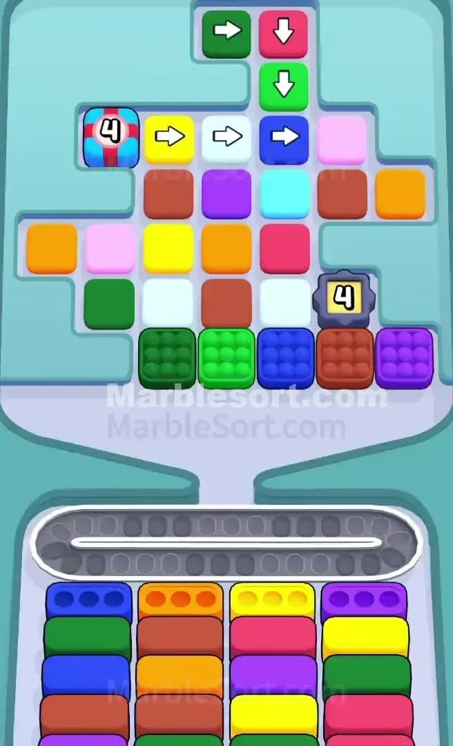 Marble Sort Level 498 Screenshot