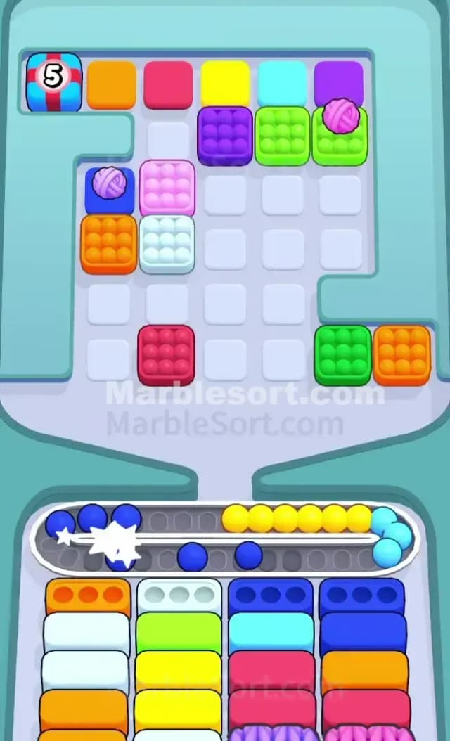 Marble Sort Level 729 Solution 1