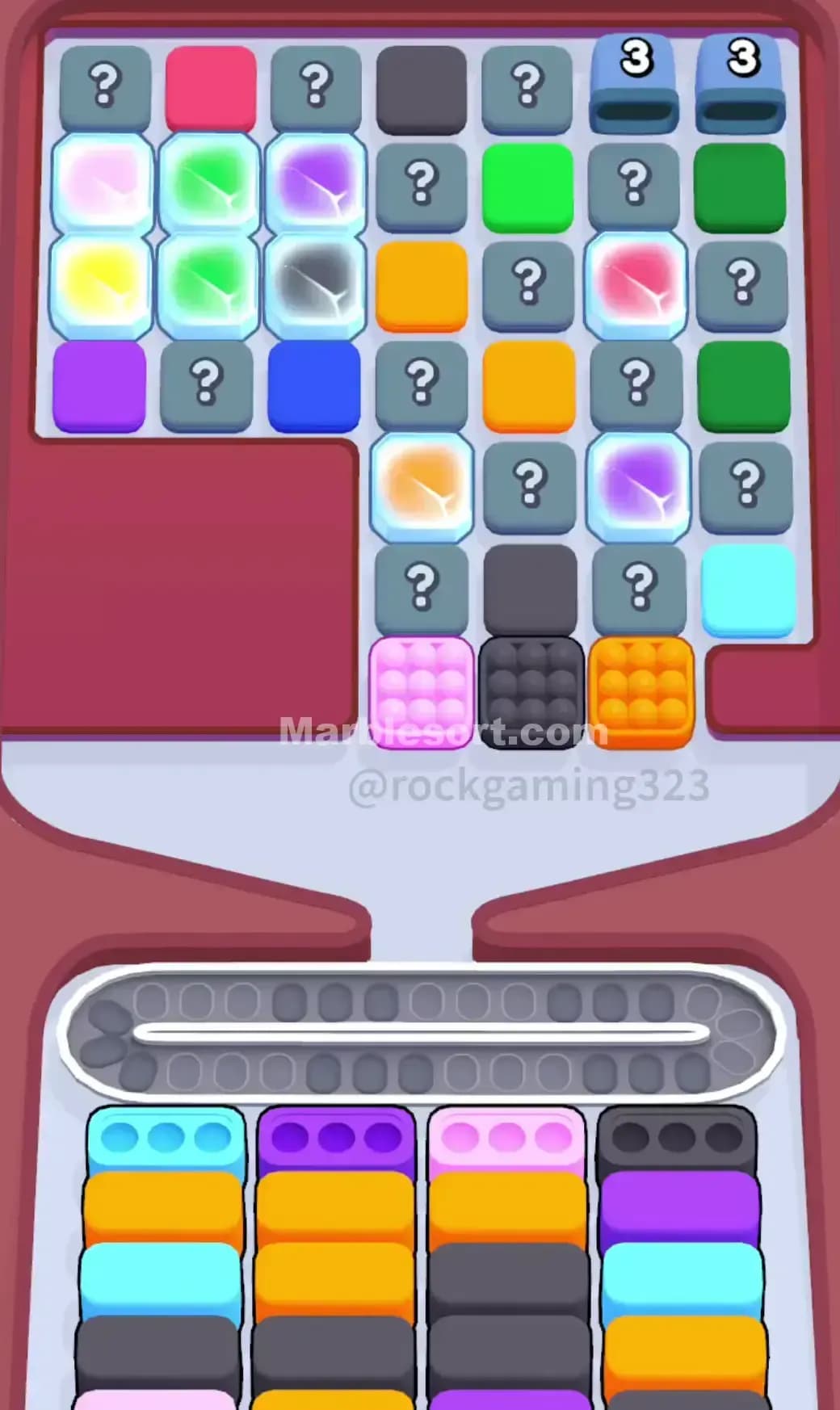 Marble Sort Level 383 Screenshot