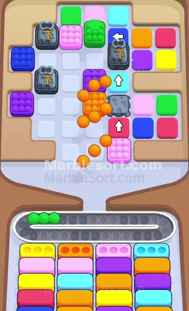 Marble Sort Level 435 Solution 1