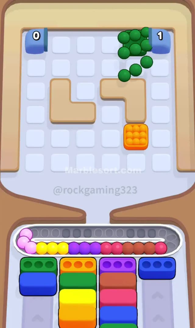 Marble Sort Level 208 Solution 3