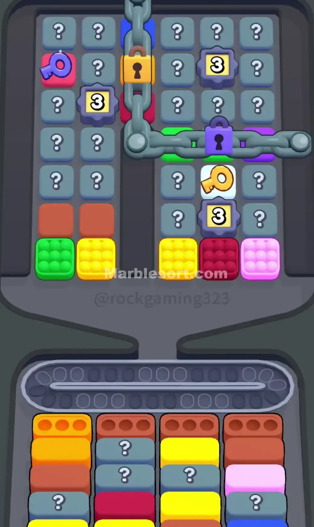 Marble Sort Level 334 Screenshot