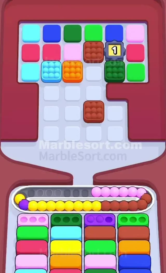 Marble Sort Level 616 Solution 1