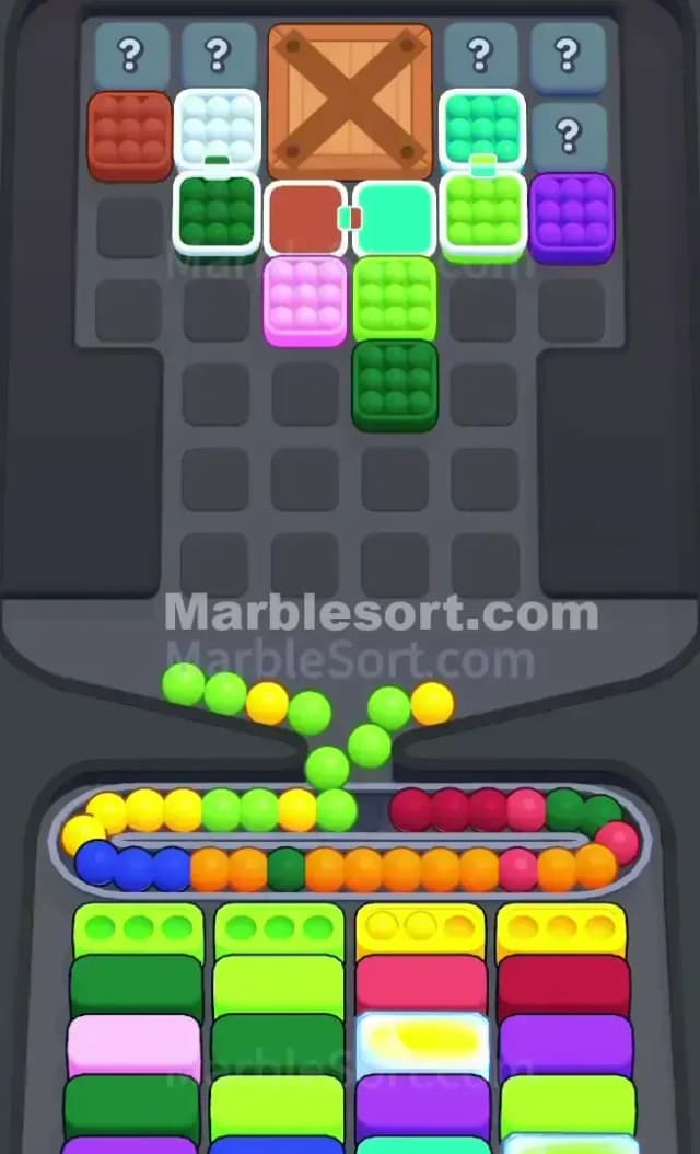 Marble Sort Level 600 Solution 1