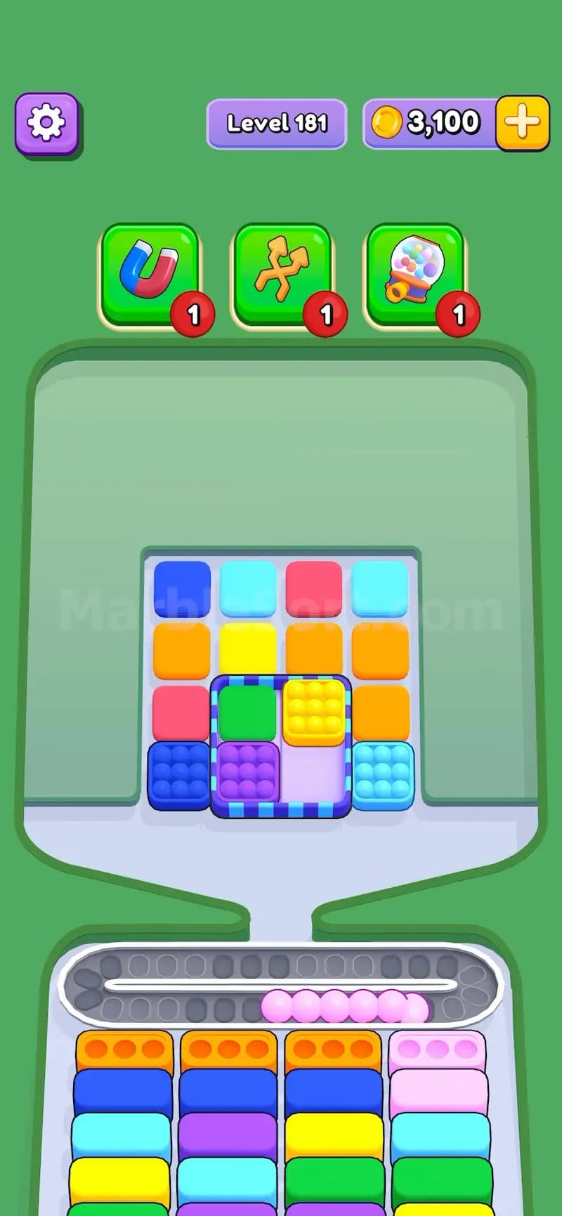 Elevator in Marble Sort