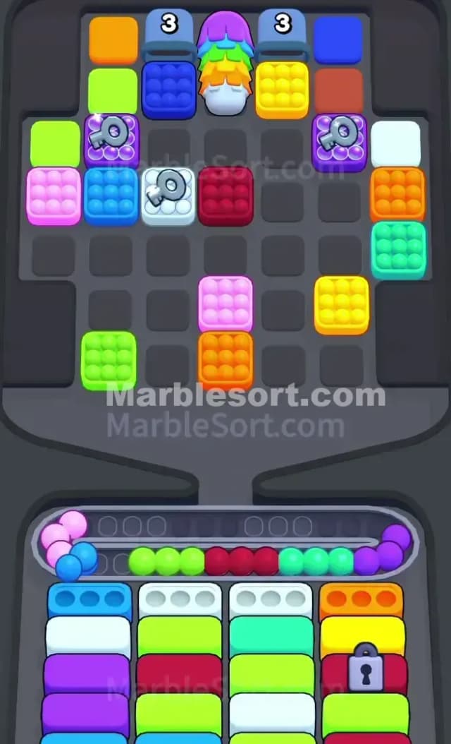 Marble Sort Level 670 Solution 1