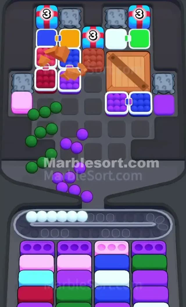 Marble Sort Level 227 Solution 1