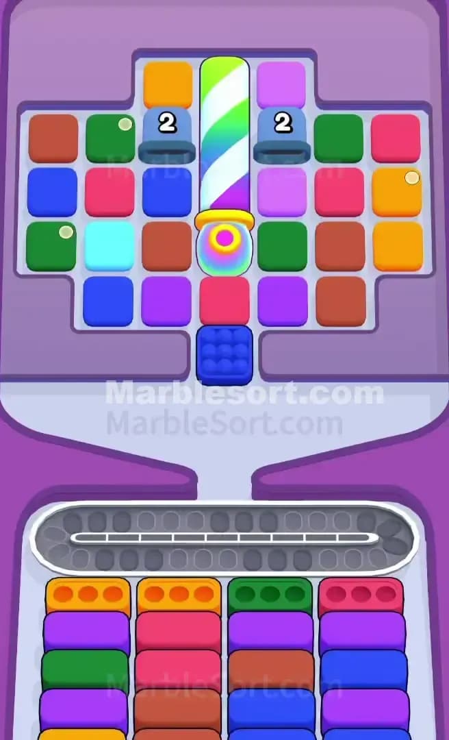 Marble Sort Level 628 Screenshot