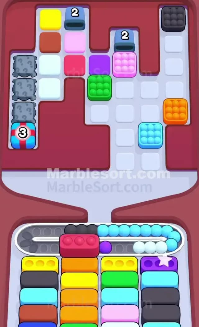 Marble Sort Level 456 Solution 1