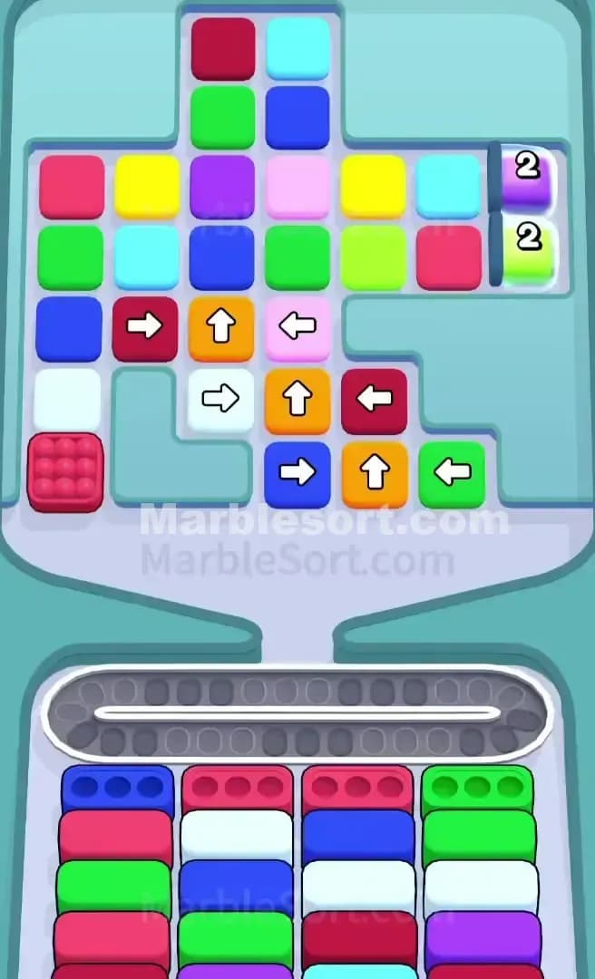 Marble Sort Level 735 Screenshot