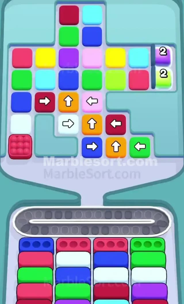 Marble Sort Level 735 Gameplay