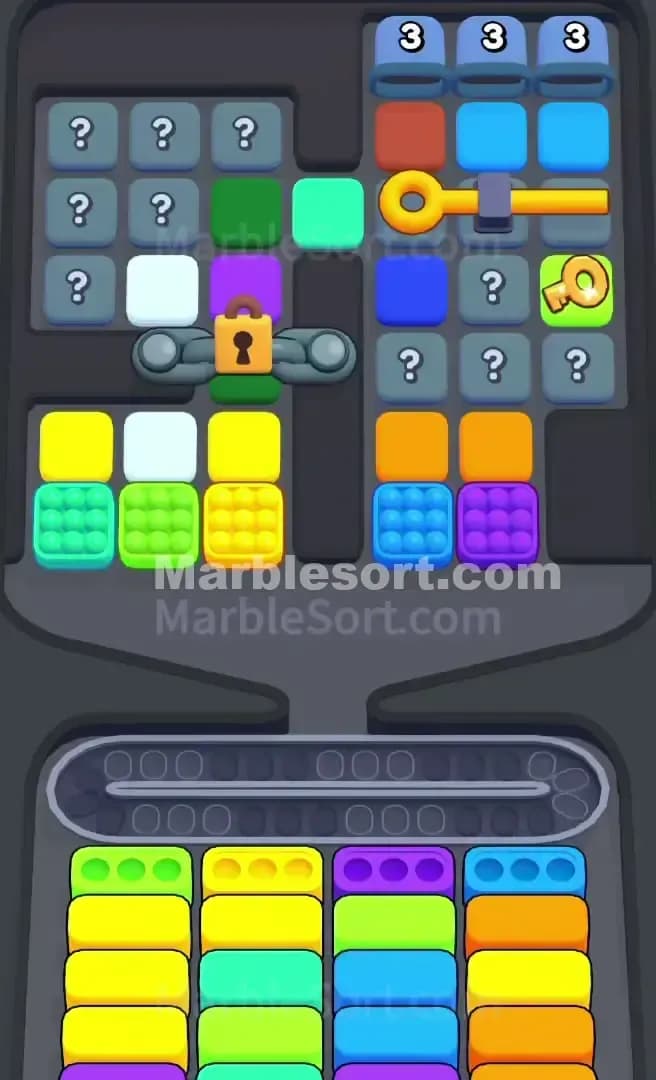 Marble Sort Level 610 Screenshot