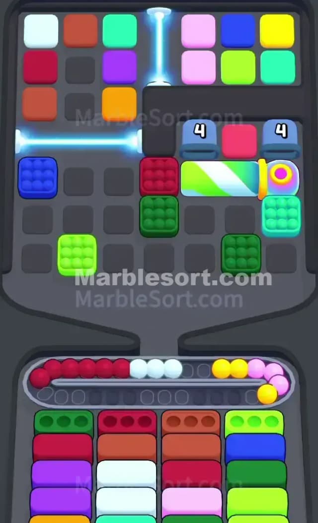 Marble Sort Level 750 Solution 1