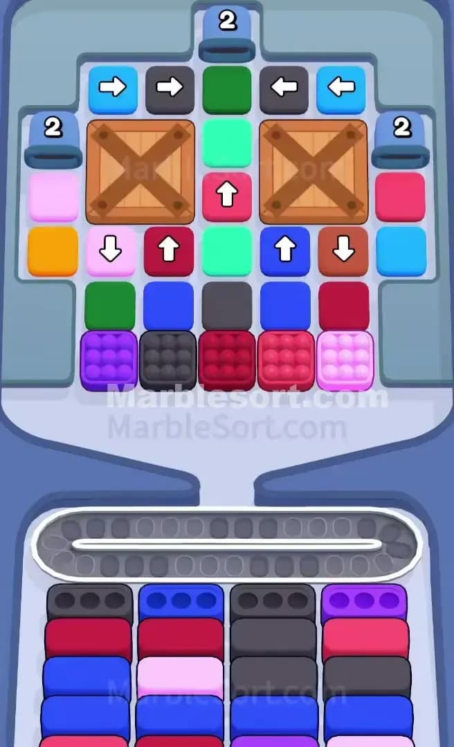 Marble Sort Level 698 Screenshot
