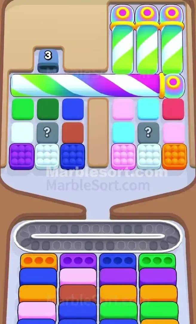 Marble Sort Level 353 Screenshot